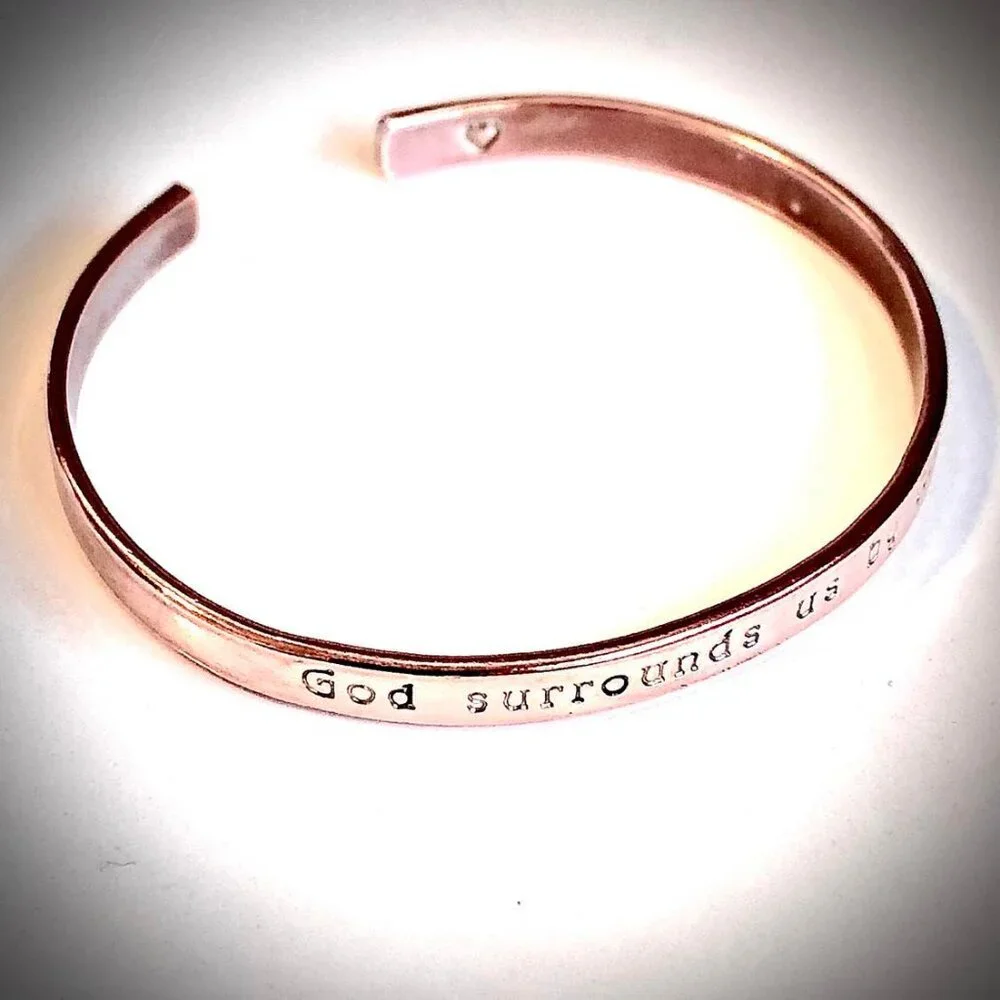 ALEXANDRA'S Copper Bangle Bracelet Engraved 